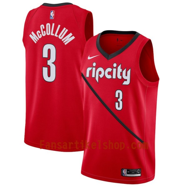Portland Trail Blazers Trikot C.J. McCollum 3 2018-19 Nike Rot Swingman - Herren Portland Trail Blazers Trikot C.J. McCollum 3 2018-19 Nike Rot Swingman - Herren